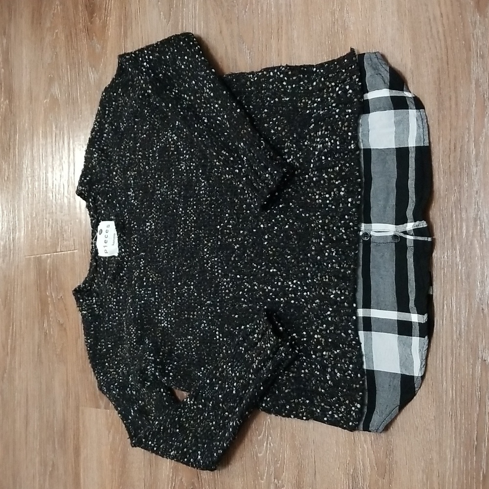 (M) Pieces Kensie Cozy Streetwear Y2K Knit Sweater Comfortable Casual Loungewear